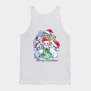 Merry Christmas For Cats lovers Tank Top